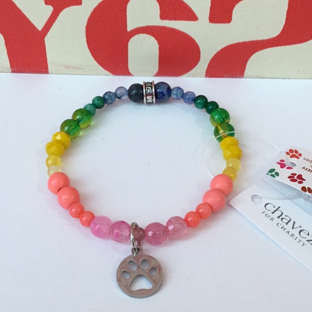 Chavez for Charity Dog Charm Bracelet, NEW WITH TAGS